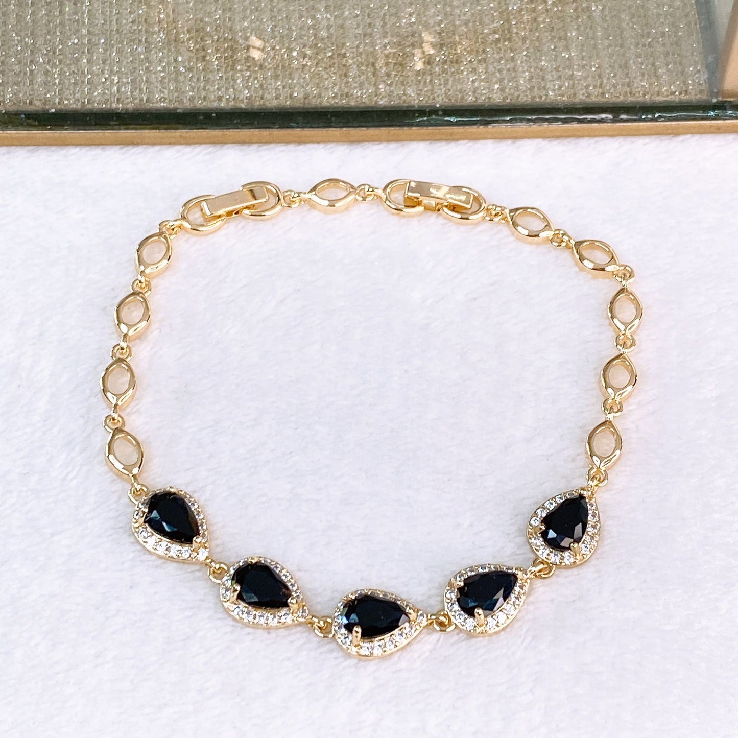 Pulsera de Chapa de Oro COP1856-2
