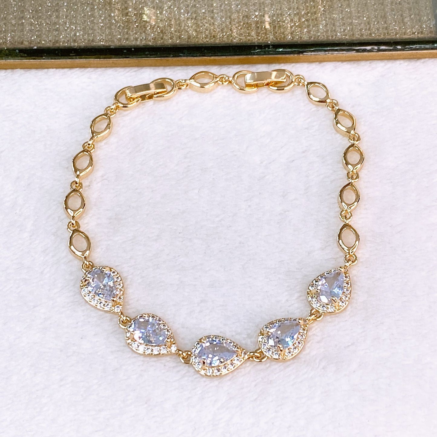 Pulsera de Chapa de Oro COP1856-1