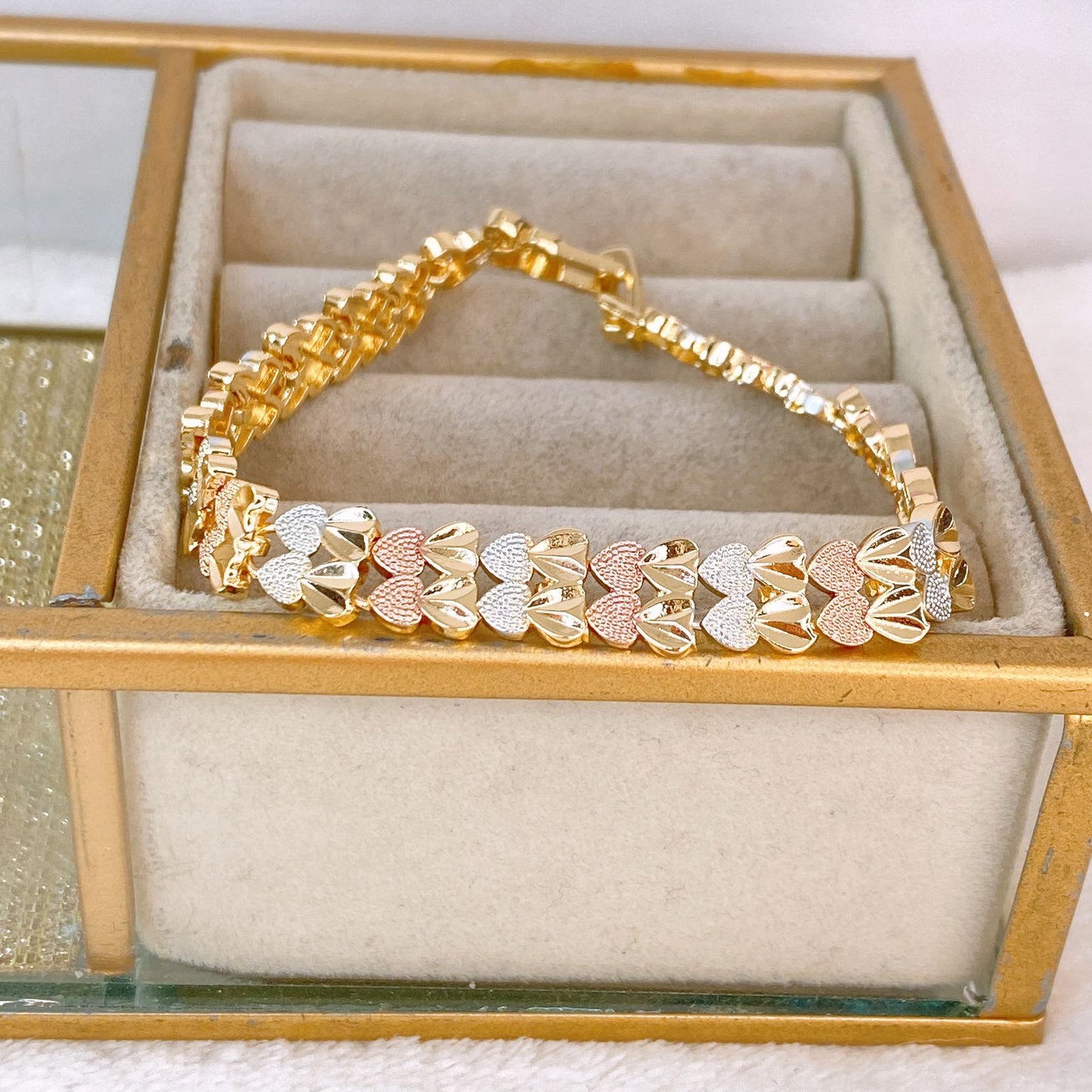 Pulsera de Chapa de Oro COP1873-1