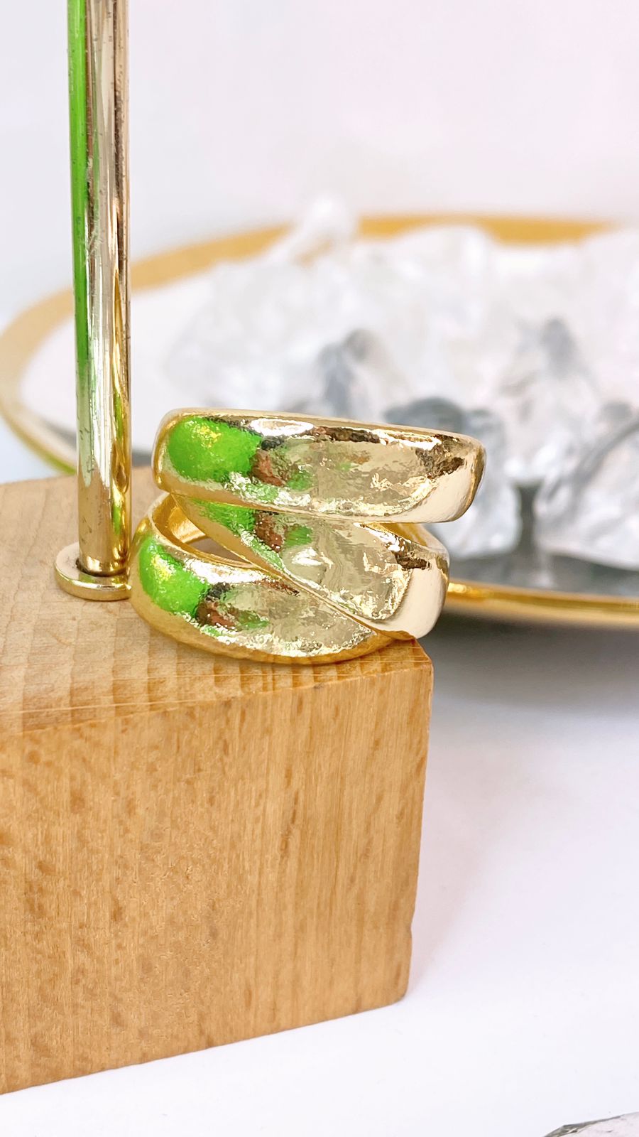 Anillo Chapa de Oro Ajustable ACO1665-1