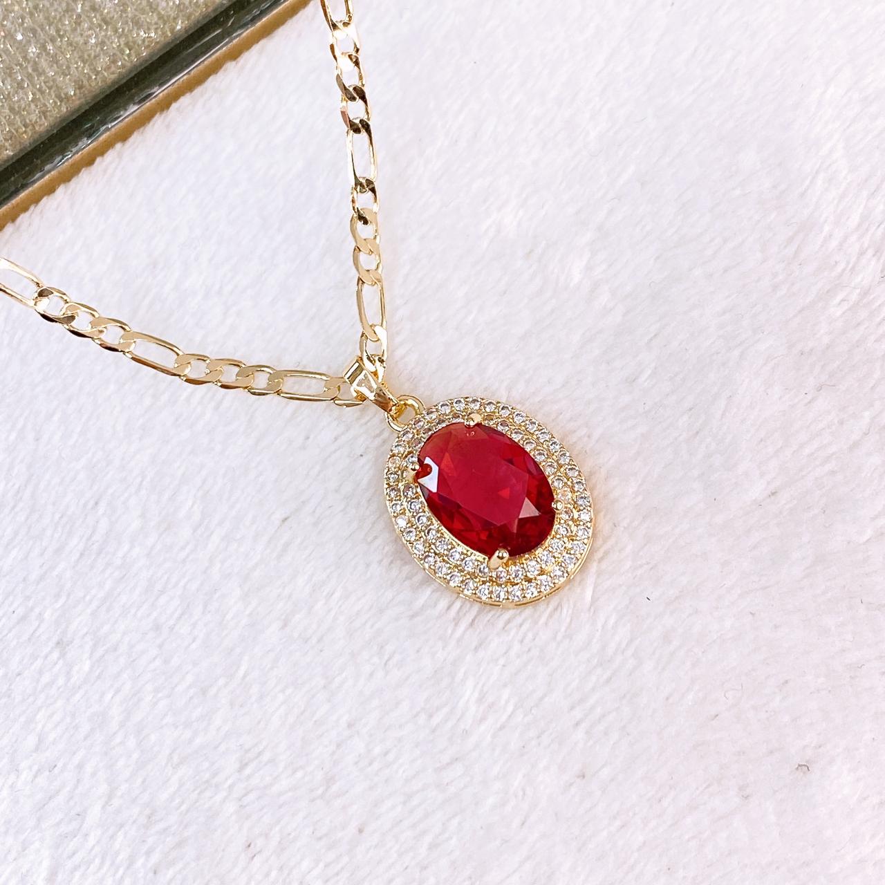 Collar largo de Chapa de Oro CC2511-4
