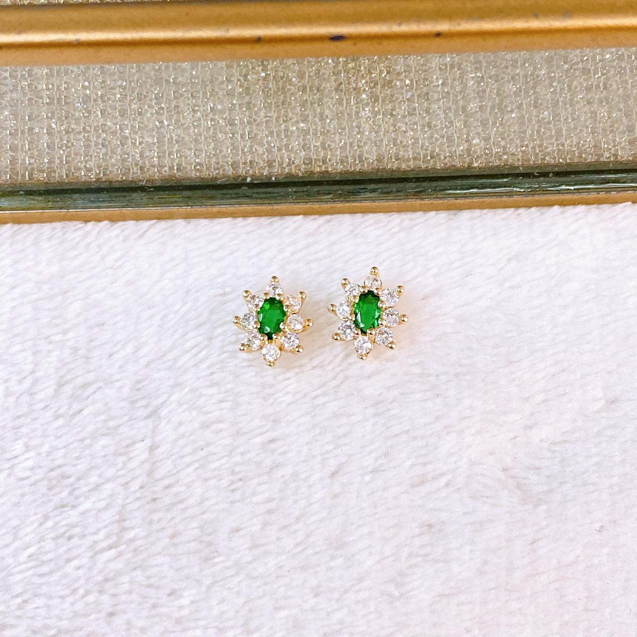 Arete de Chapa de Oro COA2789-2