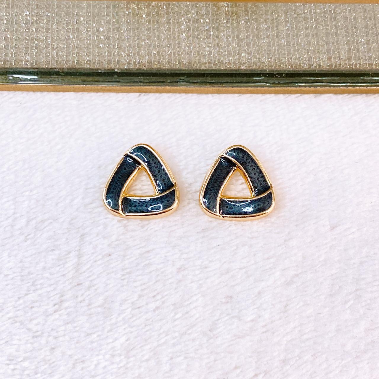 Arete de Chapa de Oro COA2792-1