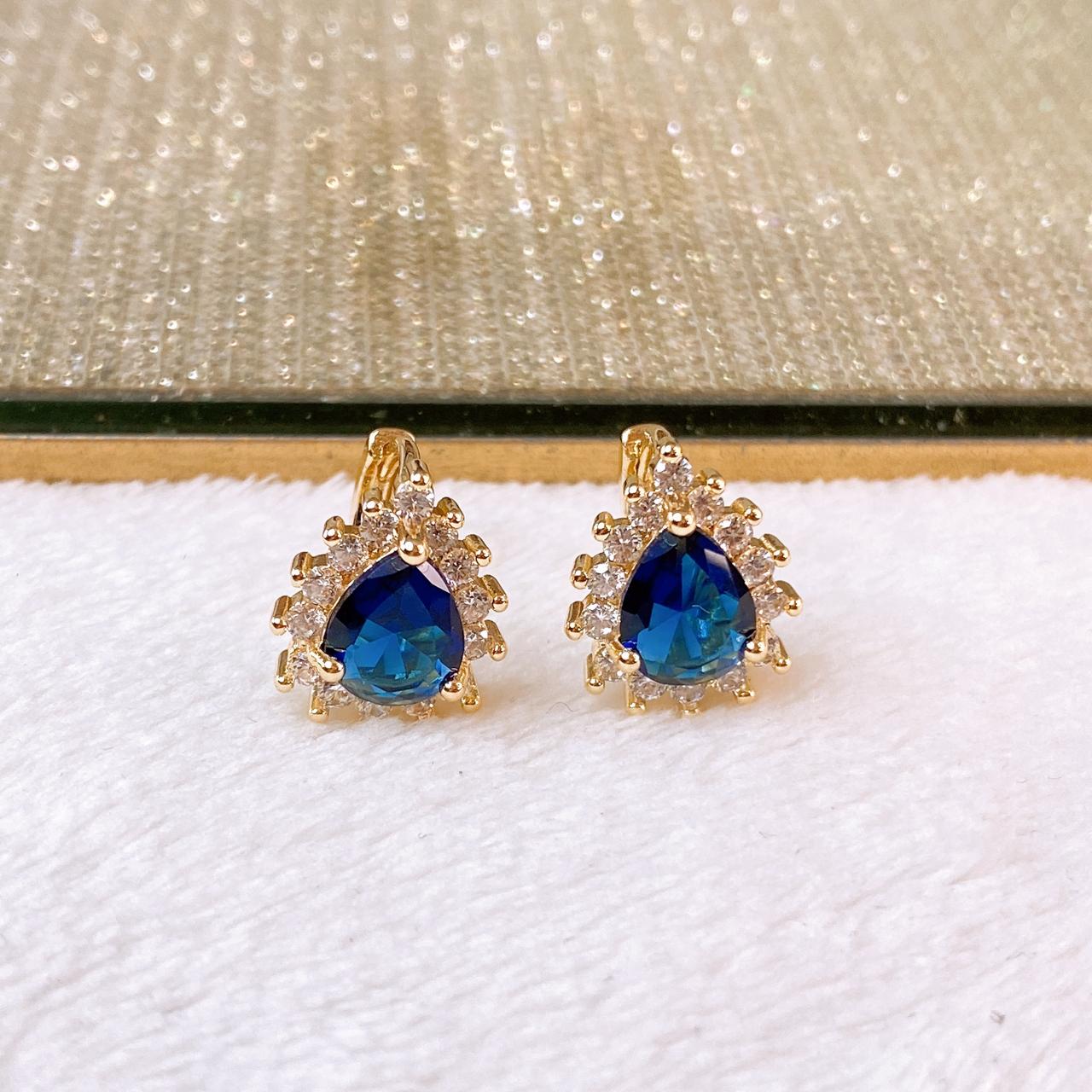 Arete de Chapa de Oro COA2807-4