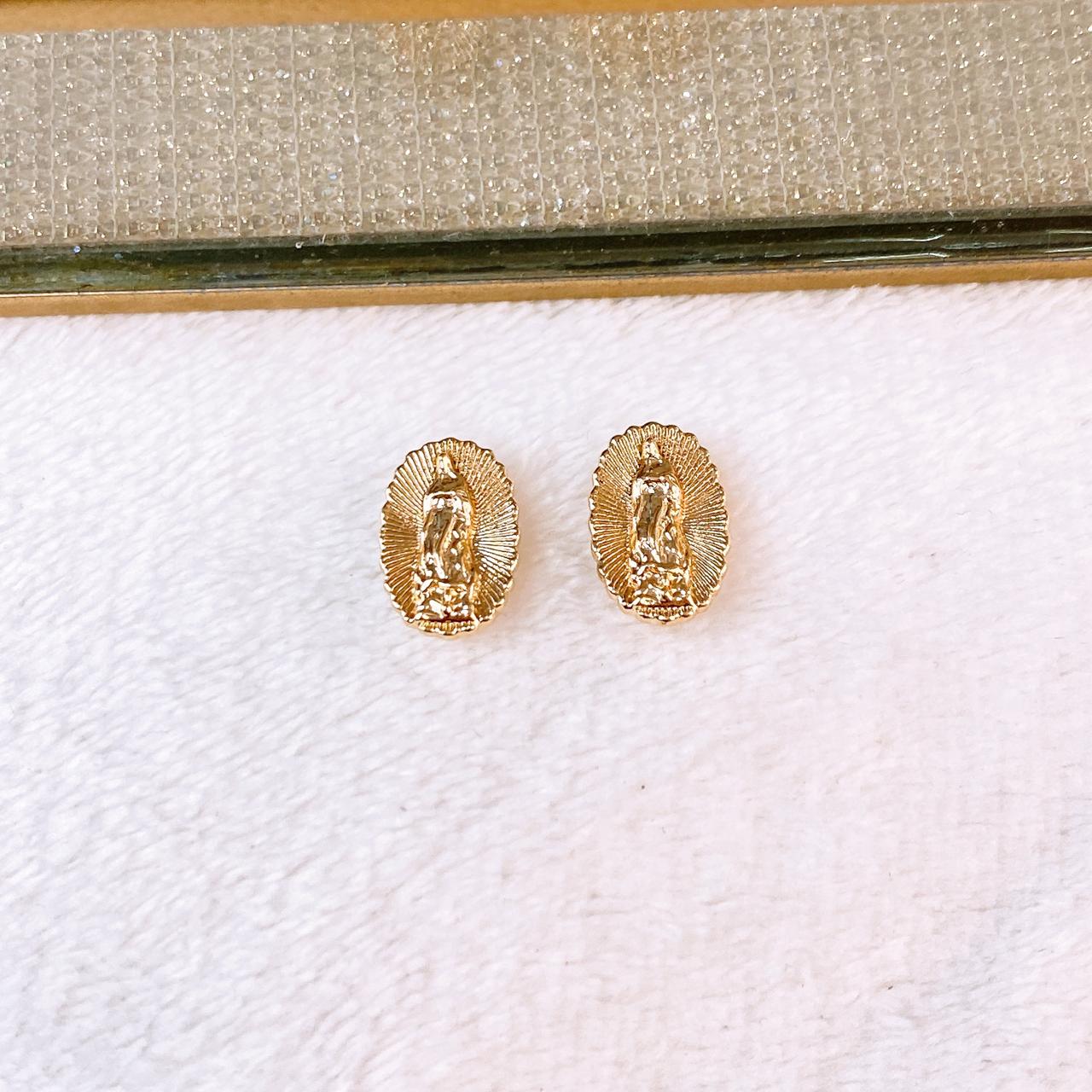 Arete de Chapa de Oro COA2817-2