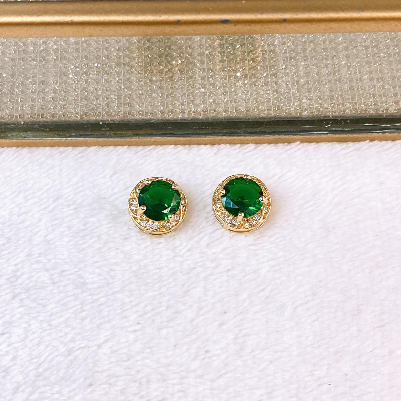 Arete de Chapa de Oro COA2804-2