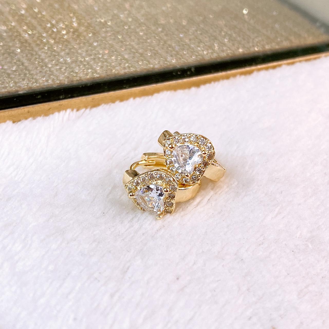 Arete de Chapa de Oro COA2806-1