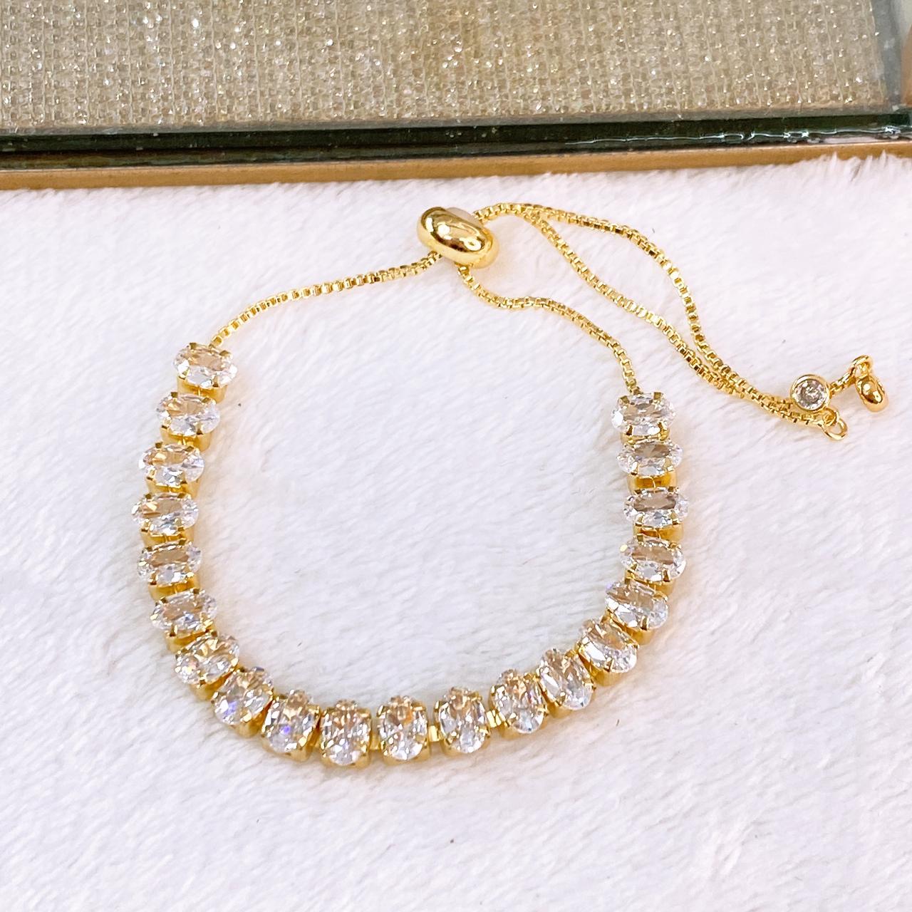 Pulsera de Chapa de Oro COP1891-1