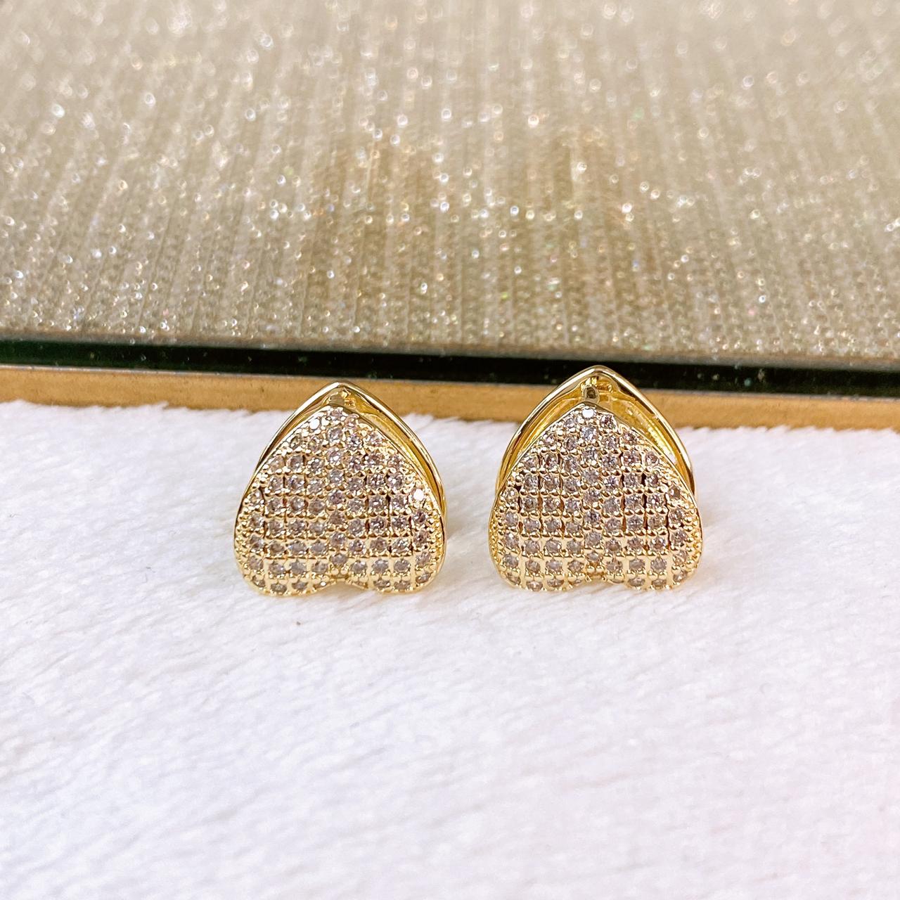 Arete de Chapa de Oro COA2809-1