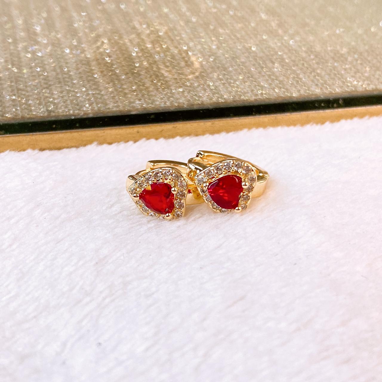 Arete de Chapa de Oro COA2806-2