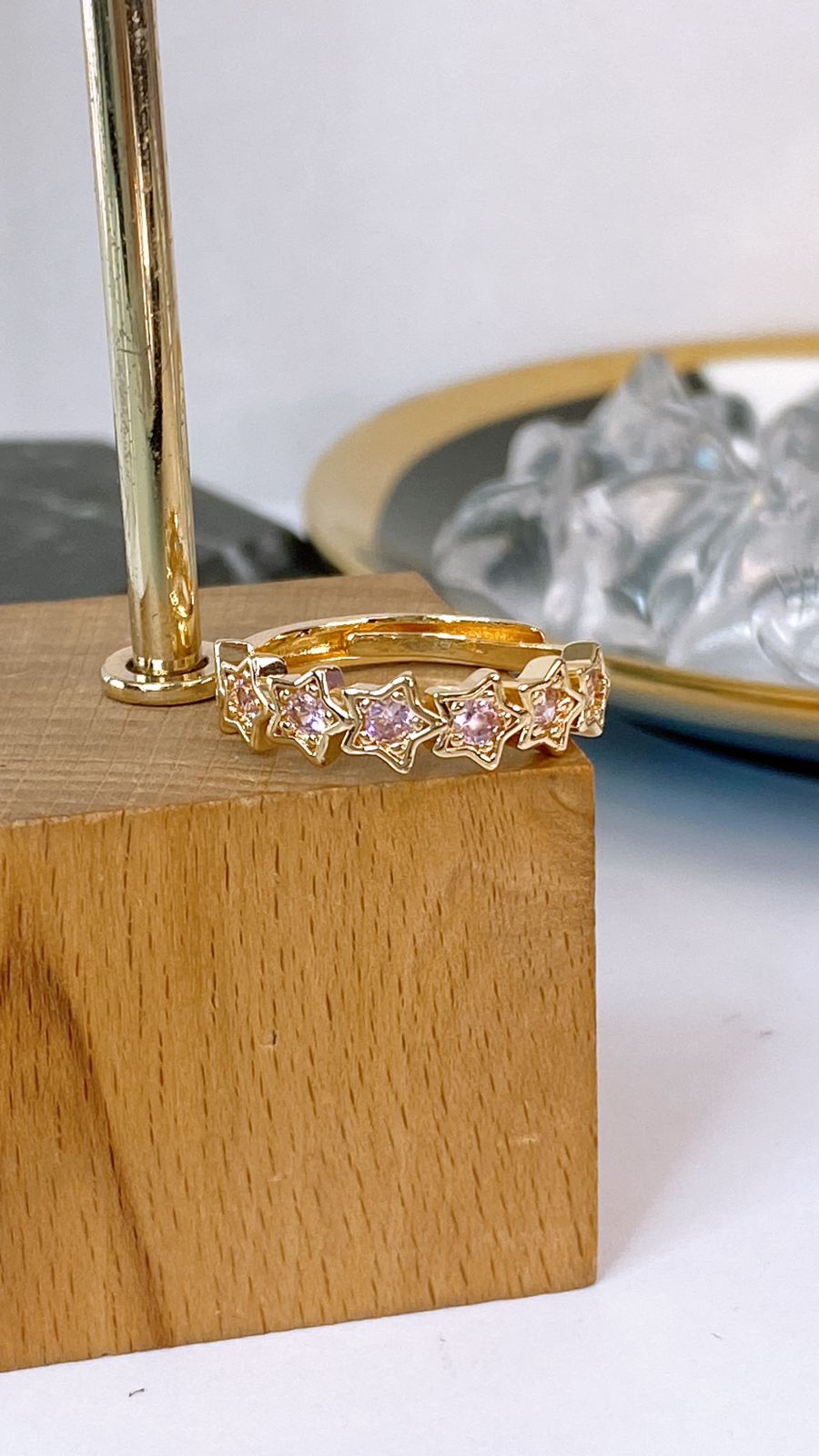Anillo de Chapa de Oro Ajustable ACO1708-1