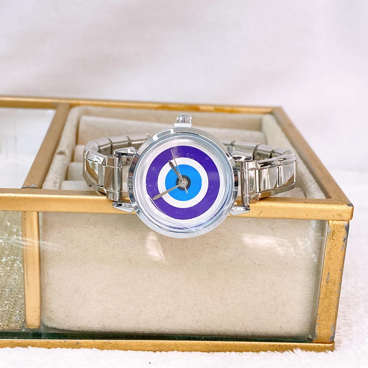 Reloj en Pulsera Italiana de Acero con Baño de Chapa de Oro RJ139-2