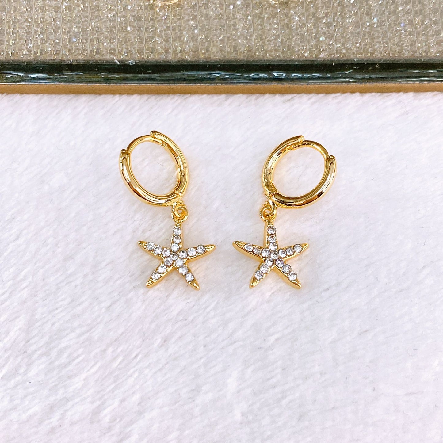 Arete de Chapa de Oro COA2826-1