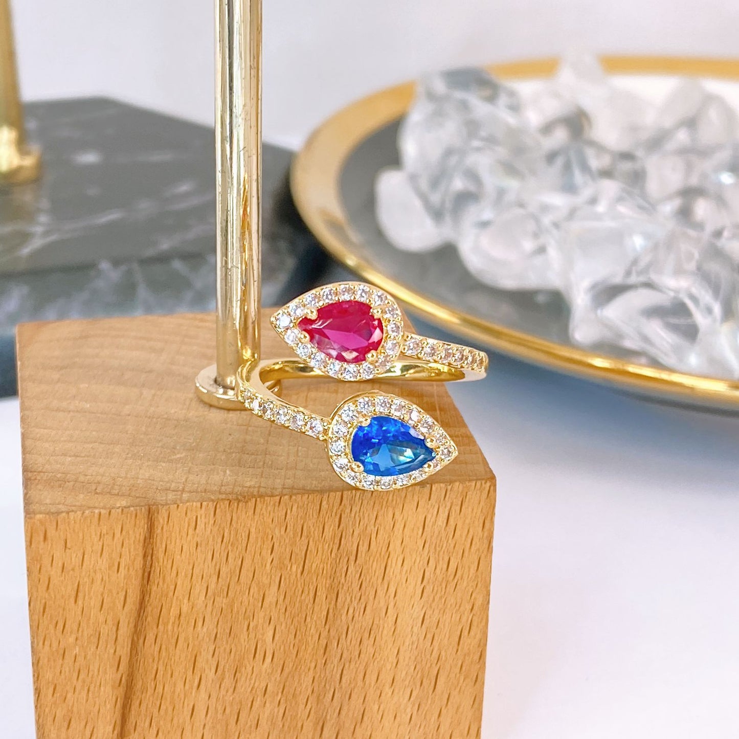 Anillo de Chapa de Oro Ajustable ACO1713-1