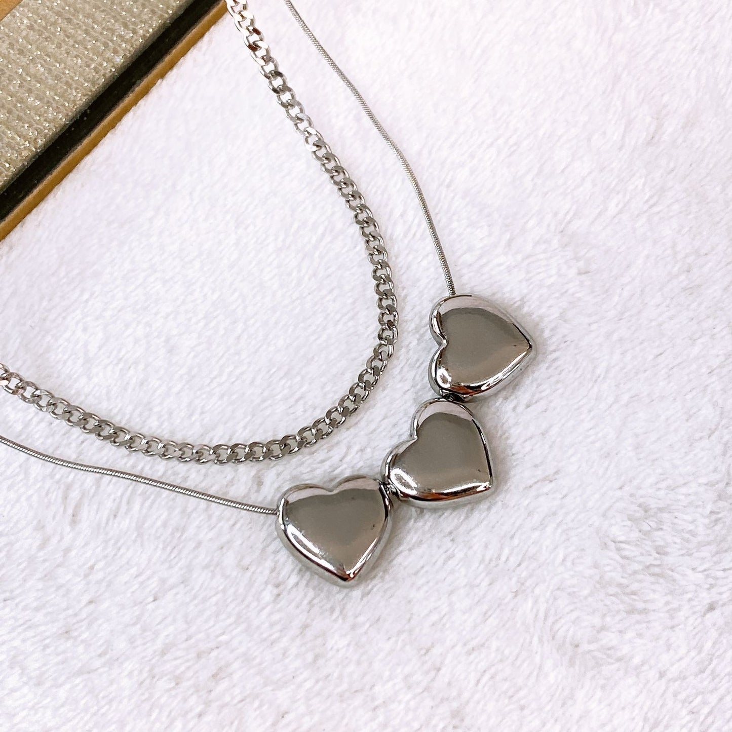 Collar Doble de Acero Inoxidable CAI3369-2