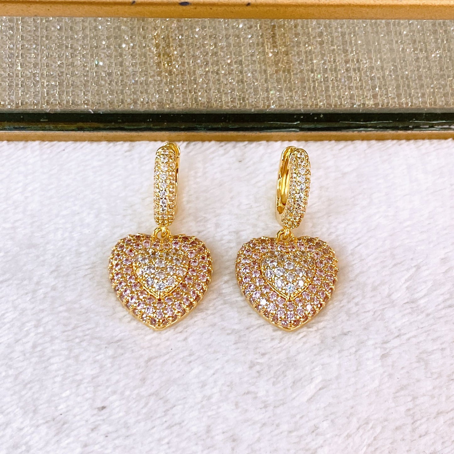 Arete de Chapa de Oro COA2837-1
