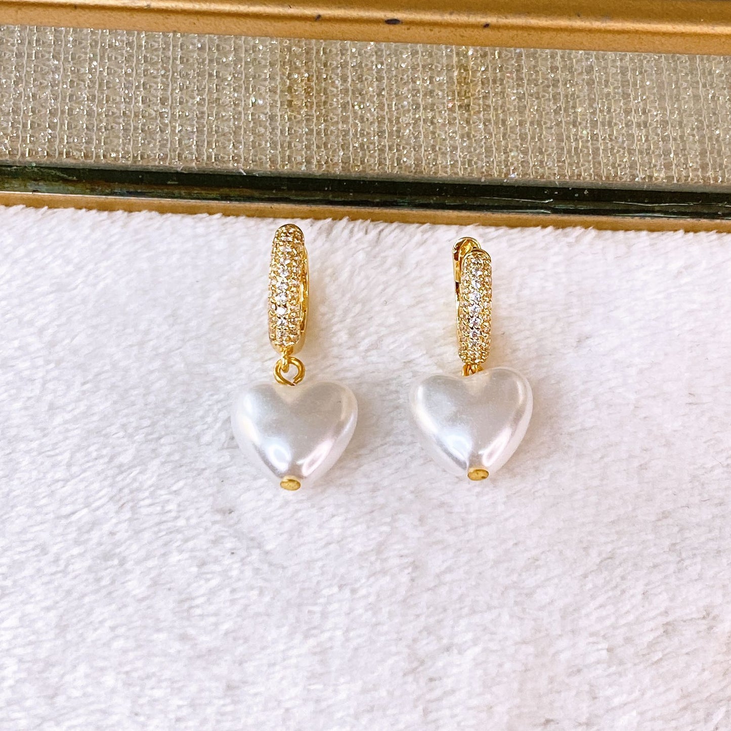 Arete de Chapa de Oro COA2834-1