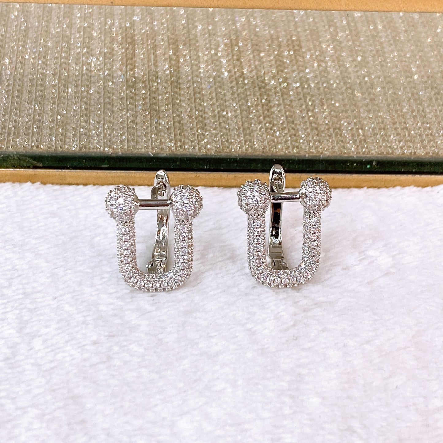 Arete de Chapa de Oro COA2839-2