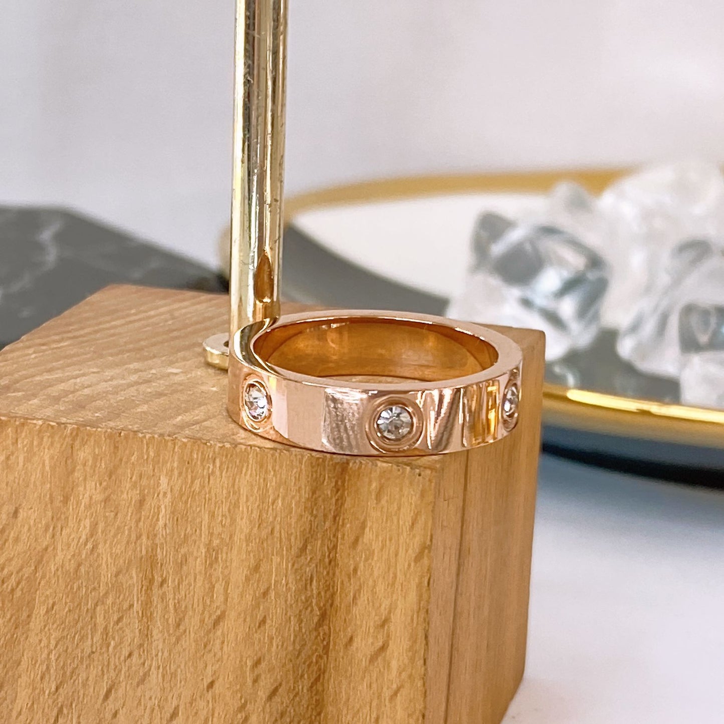 Anillo de Acero Inoxidable Talla #9 RAI139-9
