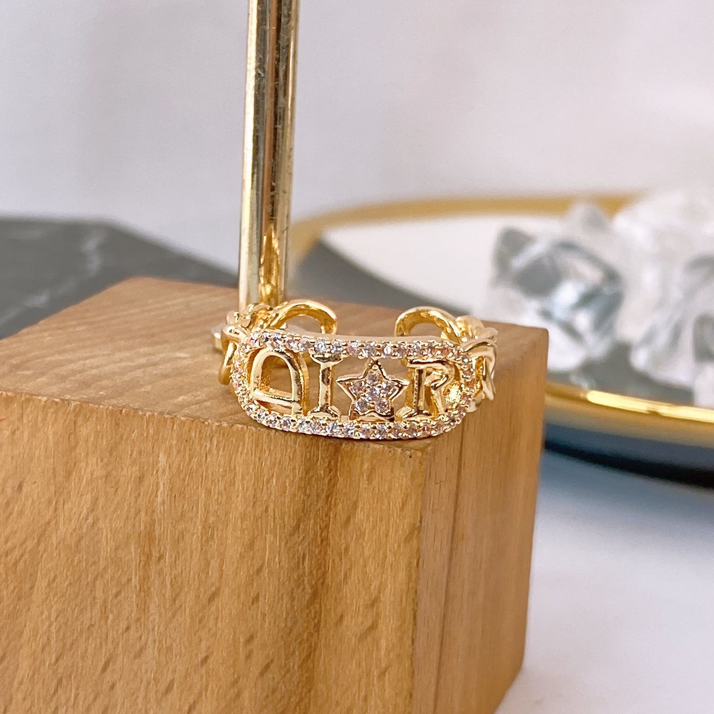 Anillo de Chapa de Oro Ajustable ACO1710-1
