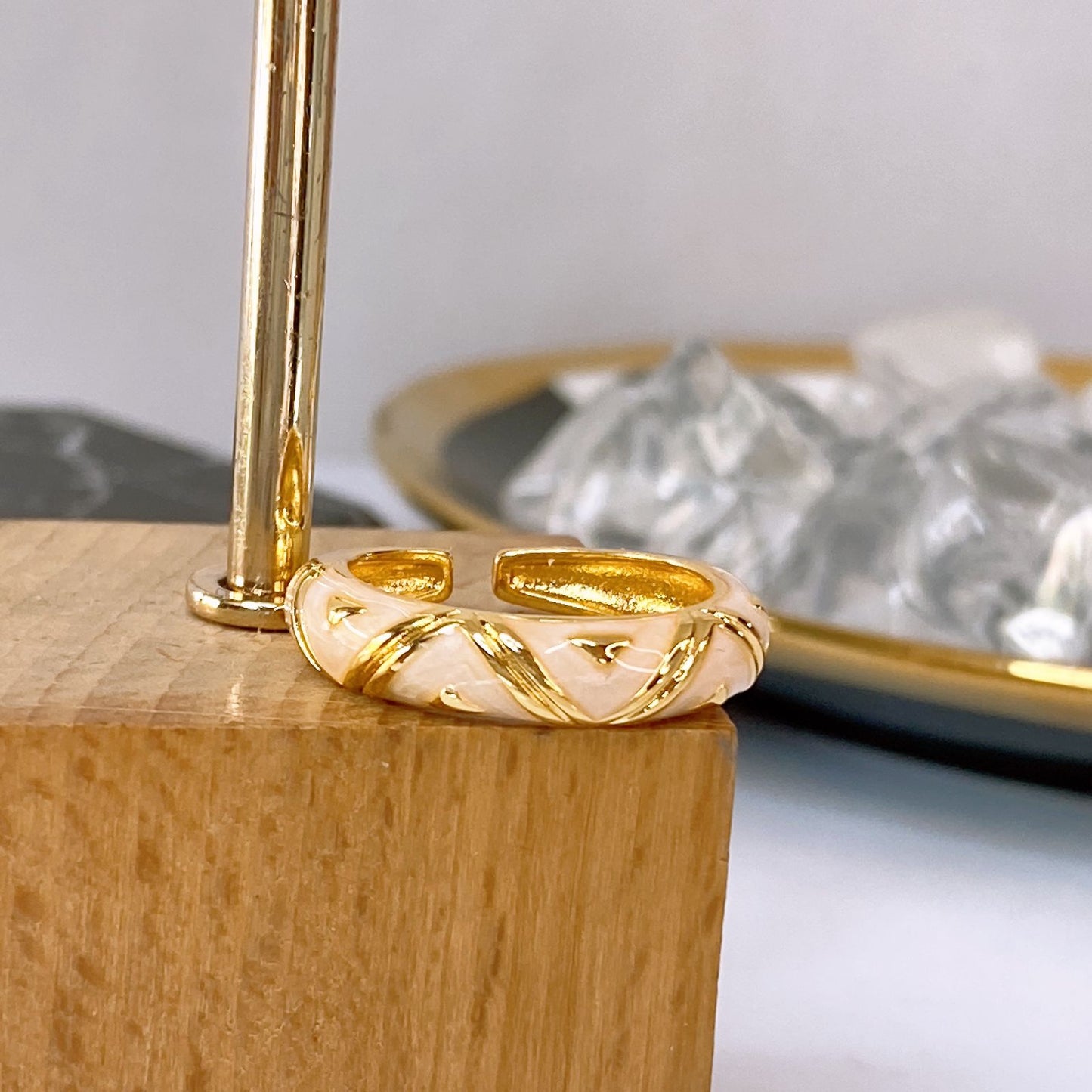 Anillo de Chapa de Oro Ajustable ACO1716-3