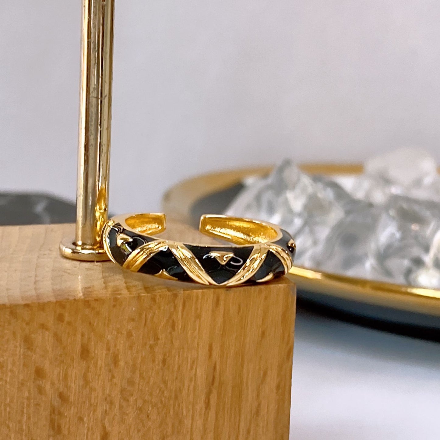 Anillo de Chapa de Oro Ajustable ACO1716-1