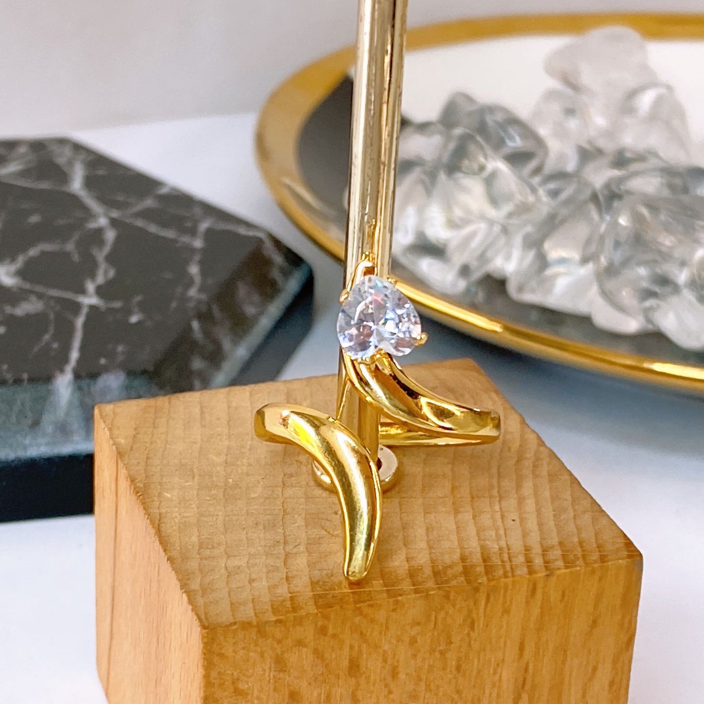 Anillo de Oro Laminado Ajustable ACO1726-1