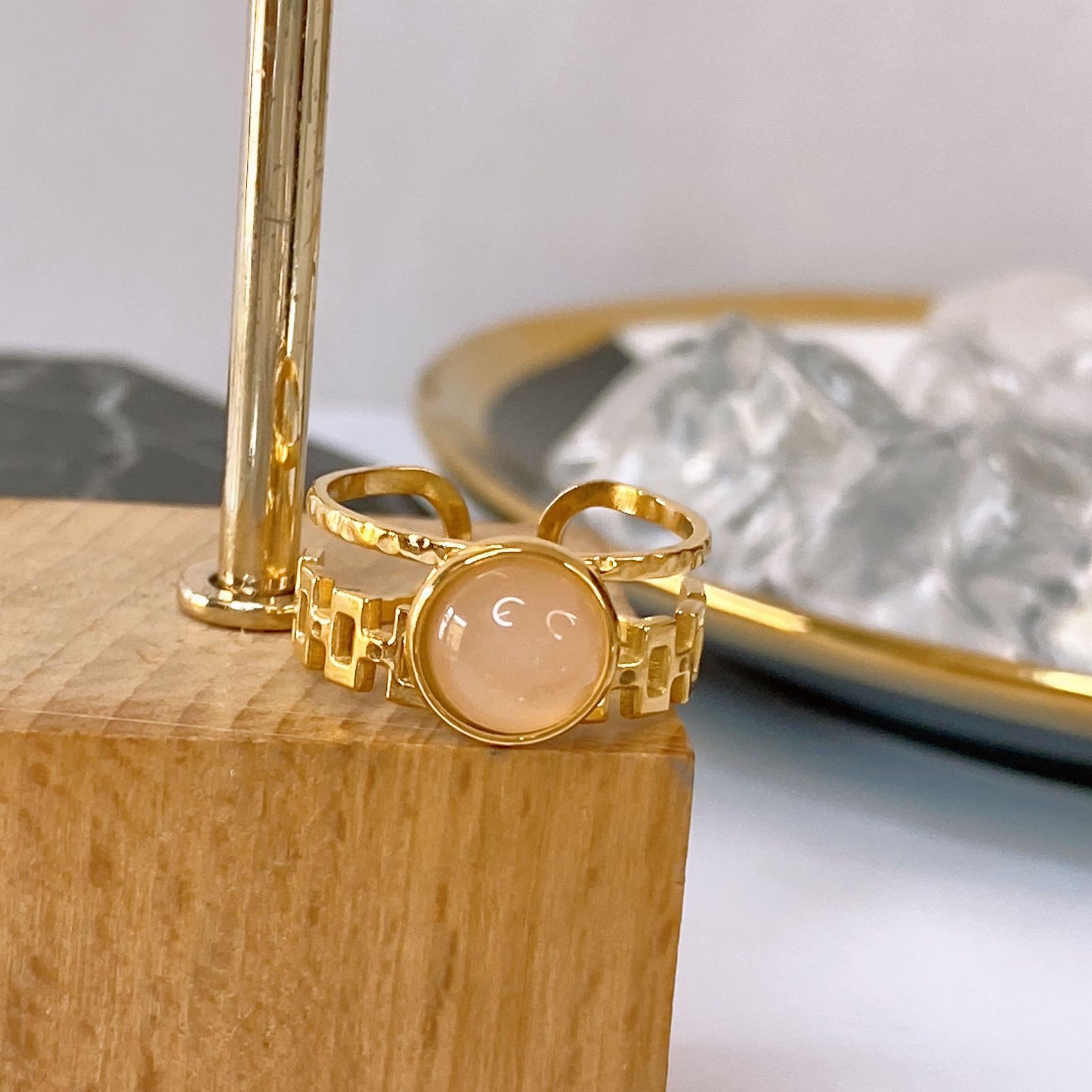 Anillo de Acero Inoxidable Ajustable RAI1353-3