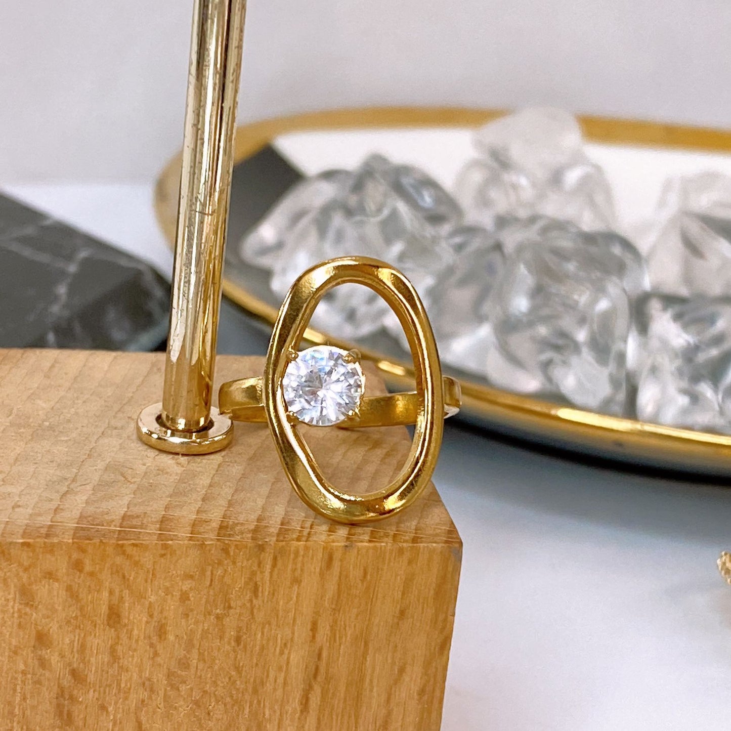 Anillo de Acero Inoxidable Ajustable RAI1350-1