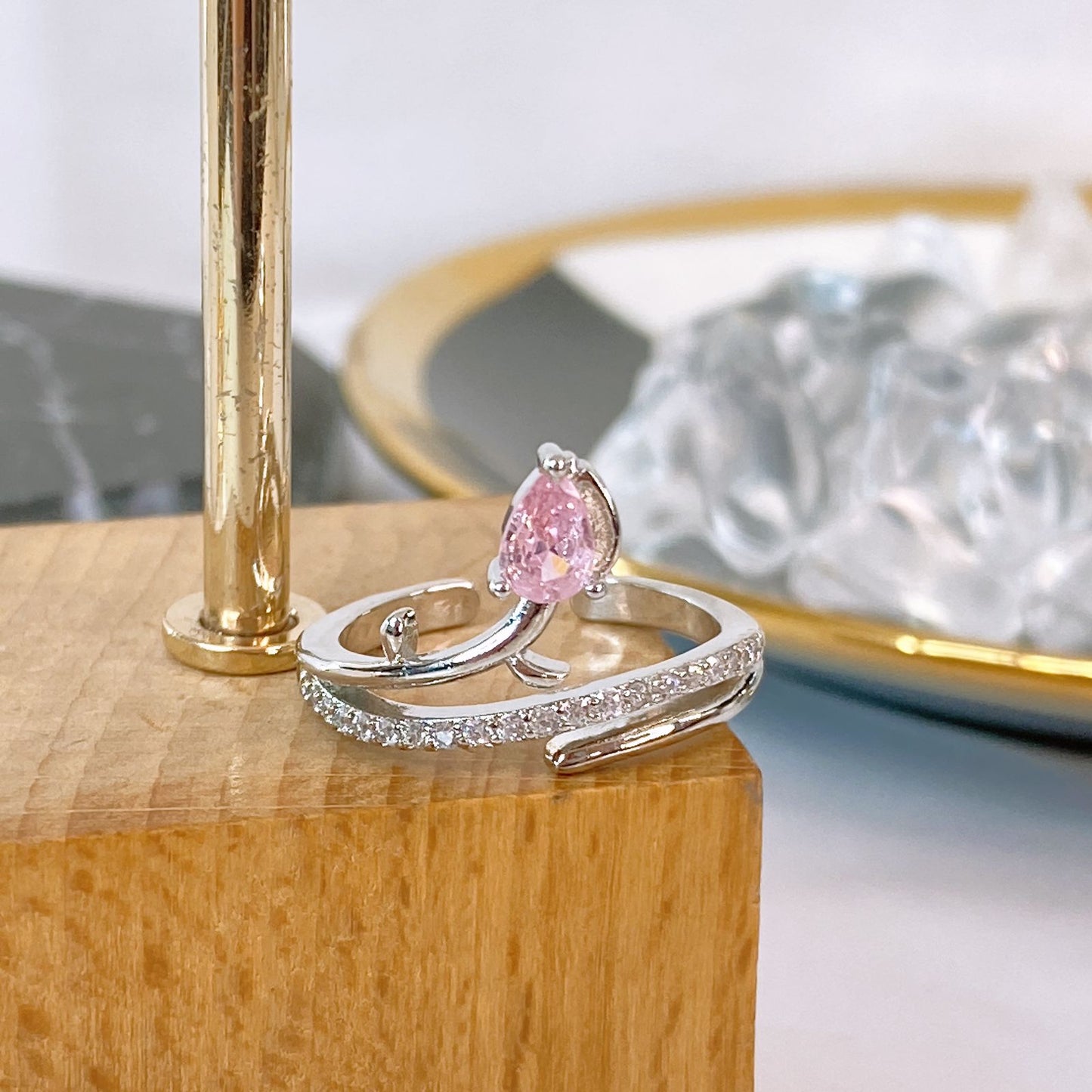 Anillo de Chapa de Oro Ajustable ACO1738-2