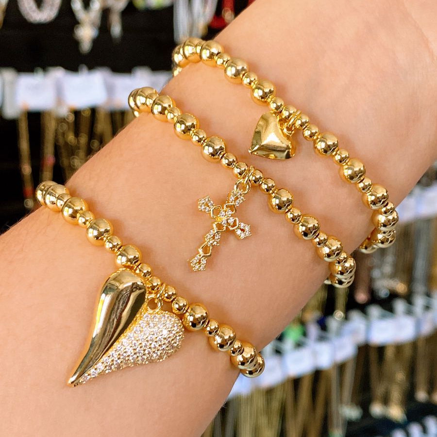 Set de Pulseras de Oro Laminado COP1926-7