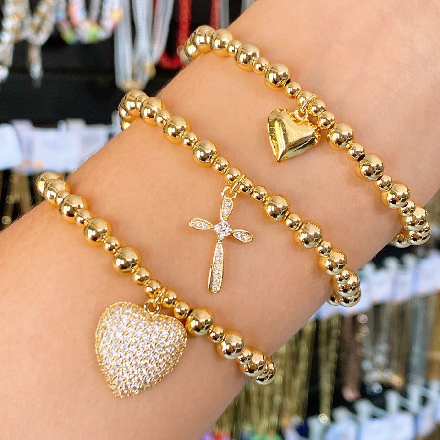 Set de Pulseras de Oro Laminado COP1926-5