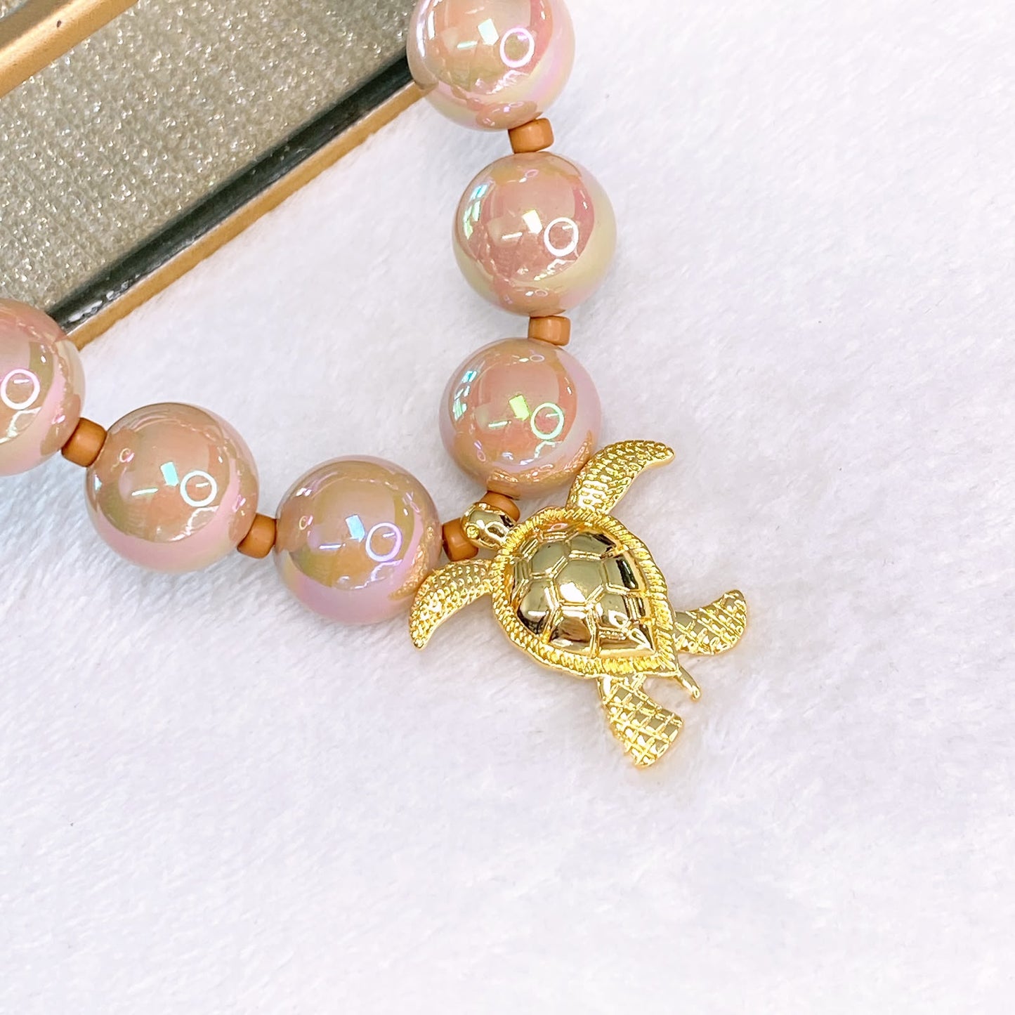 Collar de Resina y Chapa de Oro CC2571-1