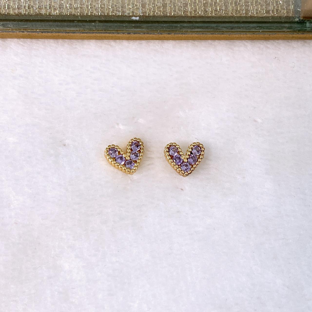Arete de Chapa de Oro COA2883-4