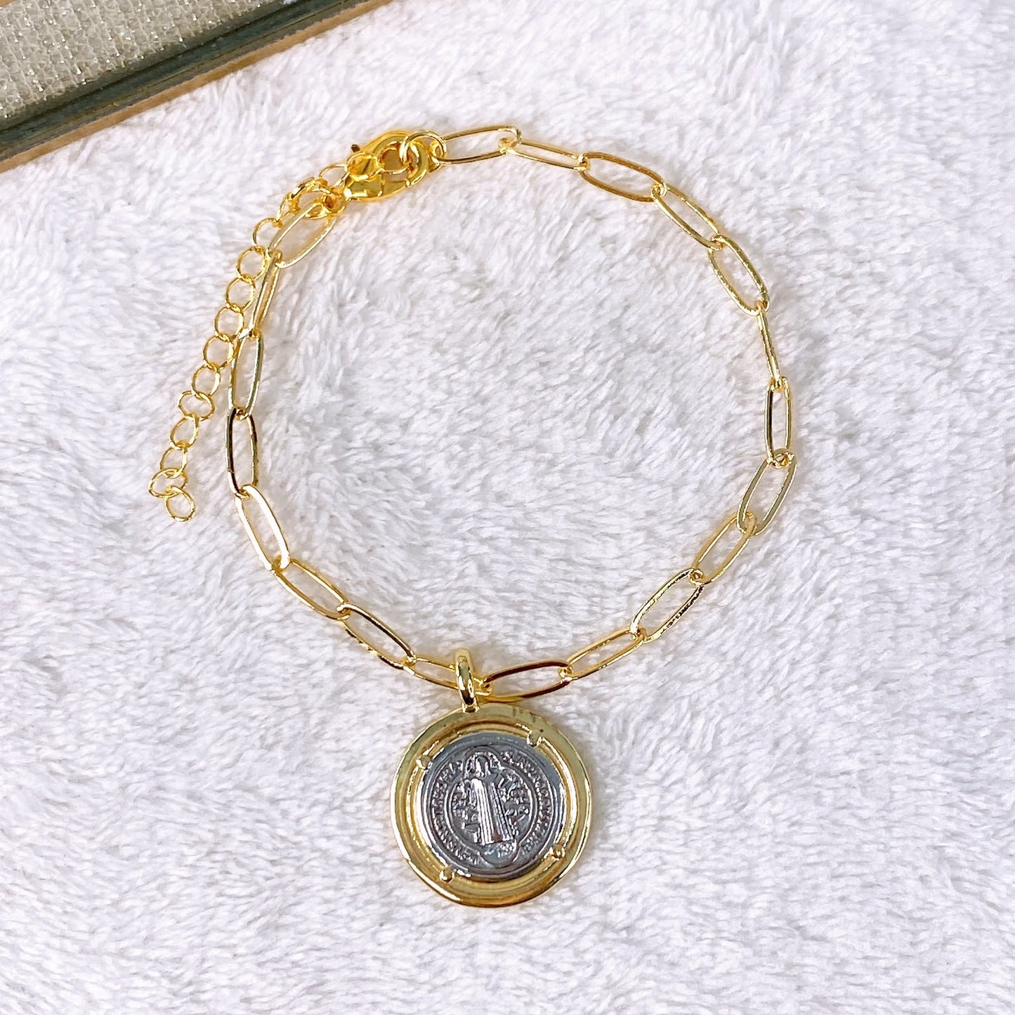 Pulsera de Chapa de Oro COP1949-3