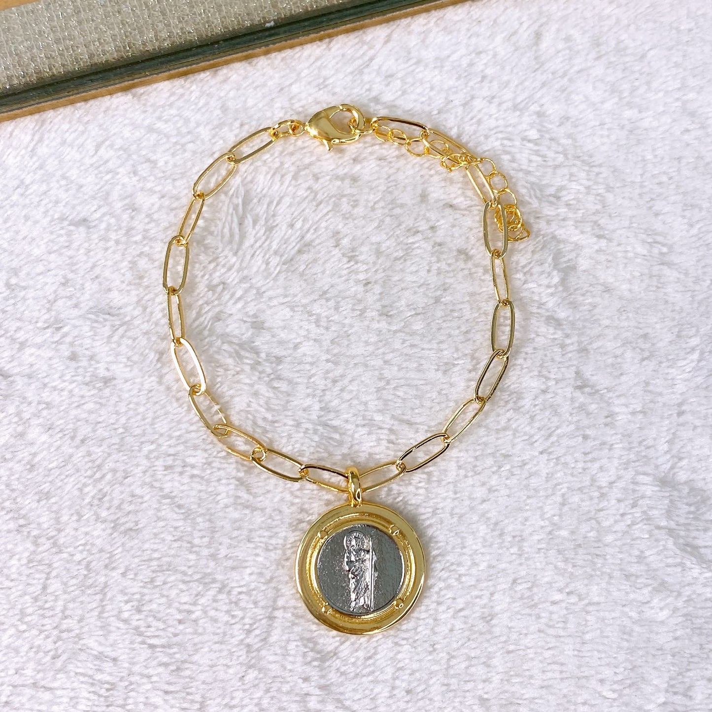 Pulsera de Chapa de Oro COP1949-2