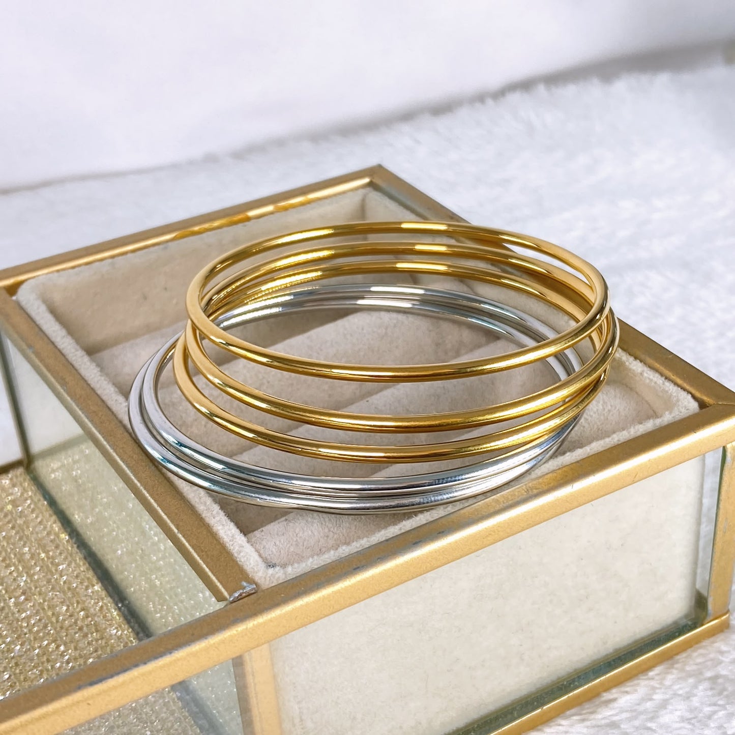 Set de Pulseras de Acero Inoxidable PAI1698-2