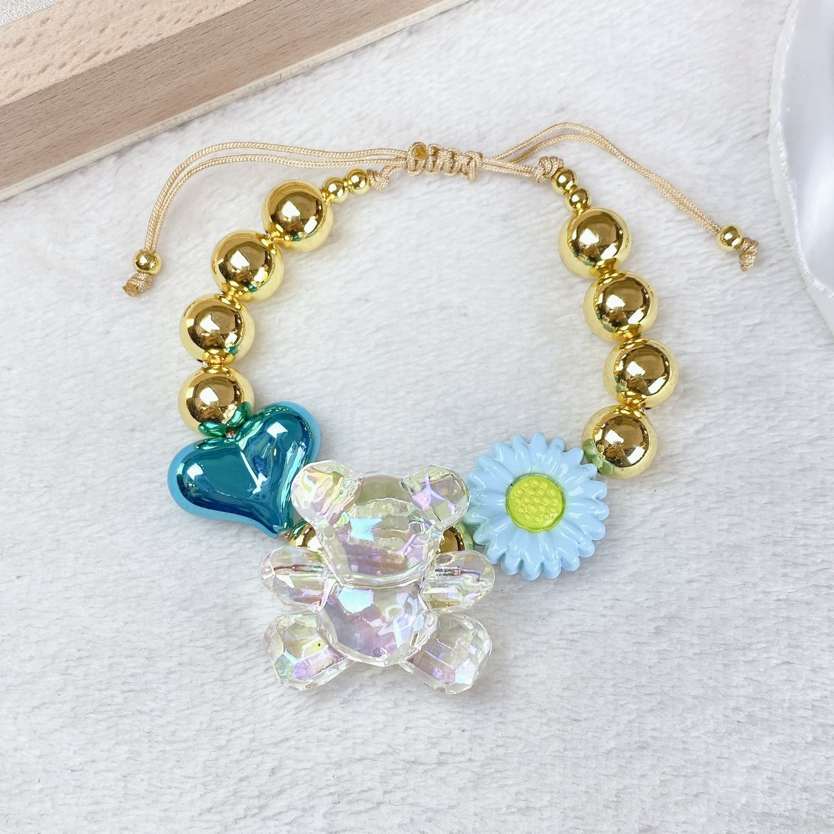 Pulsera Resina y Chapa de oro COP1967-1
