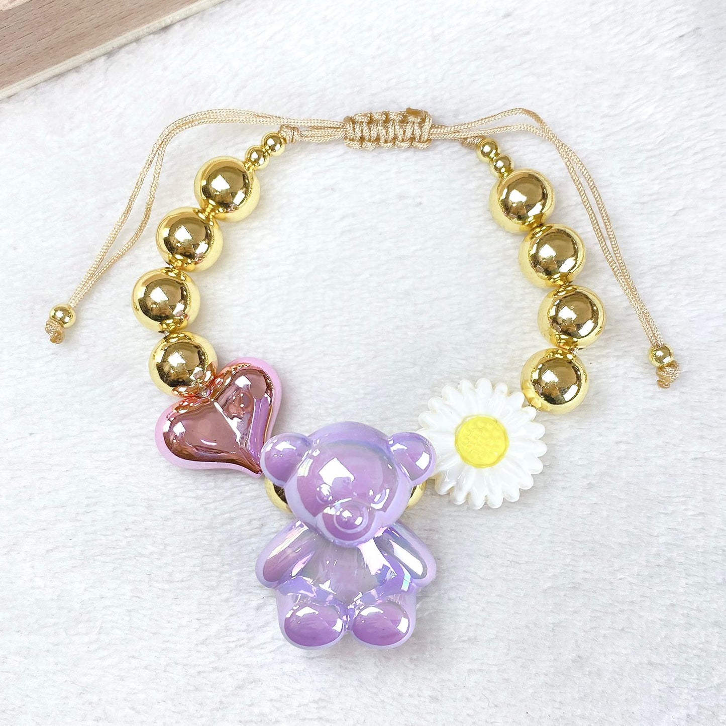 Pulsera Resina y Chapa de oro COP1967-4