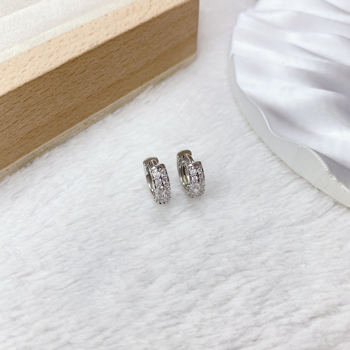Arete de Chapa de Oro COA2974-2