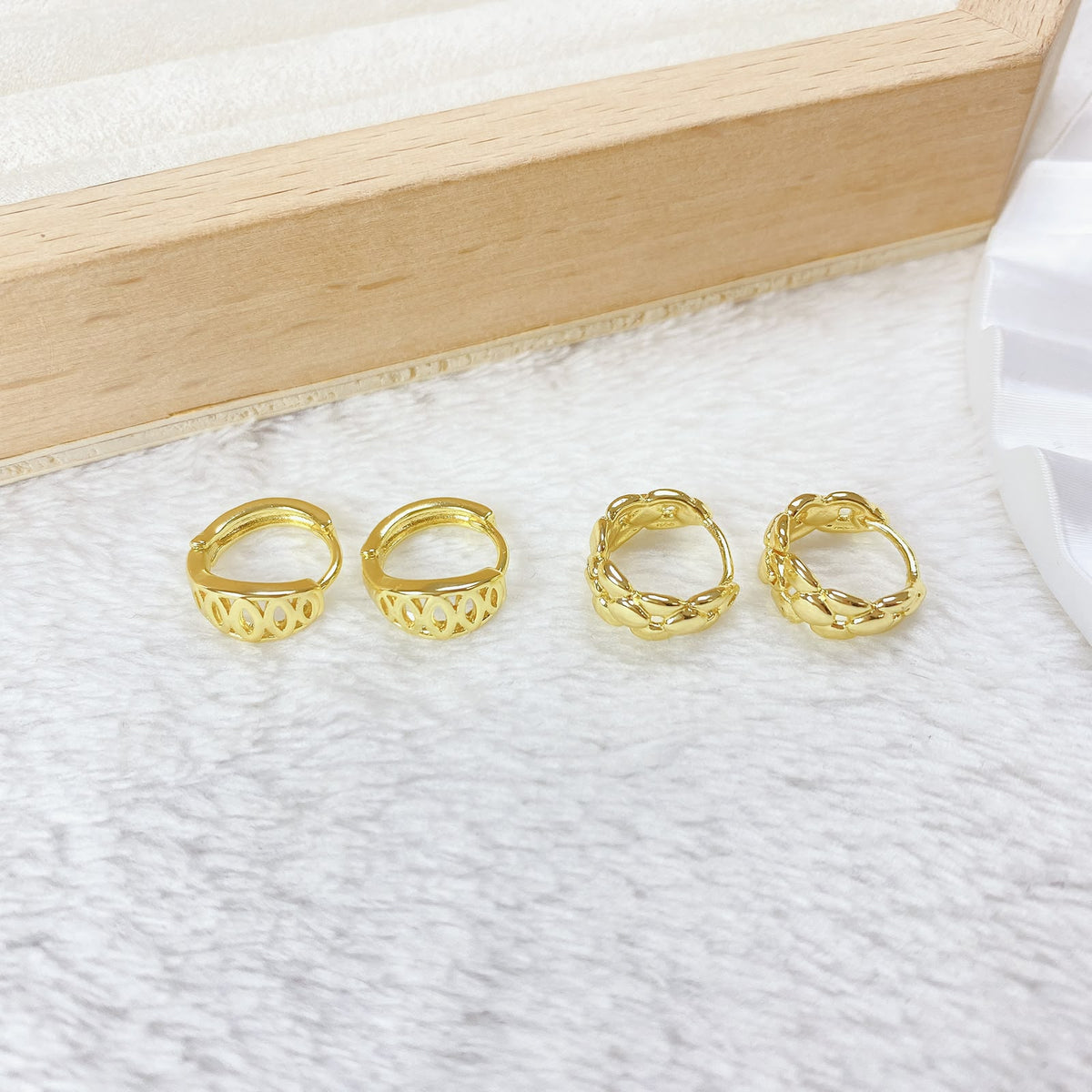 Set de Aretes de Oro Laminado COA2943-7