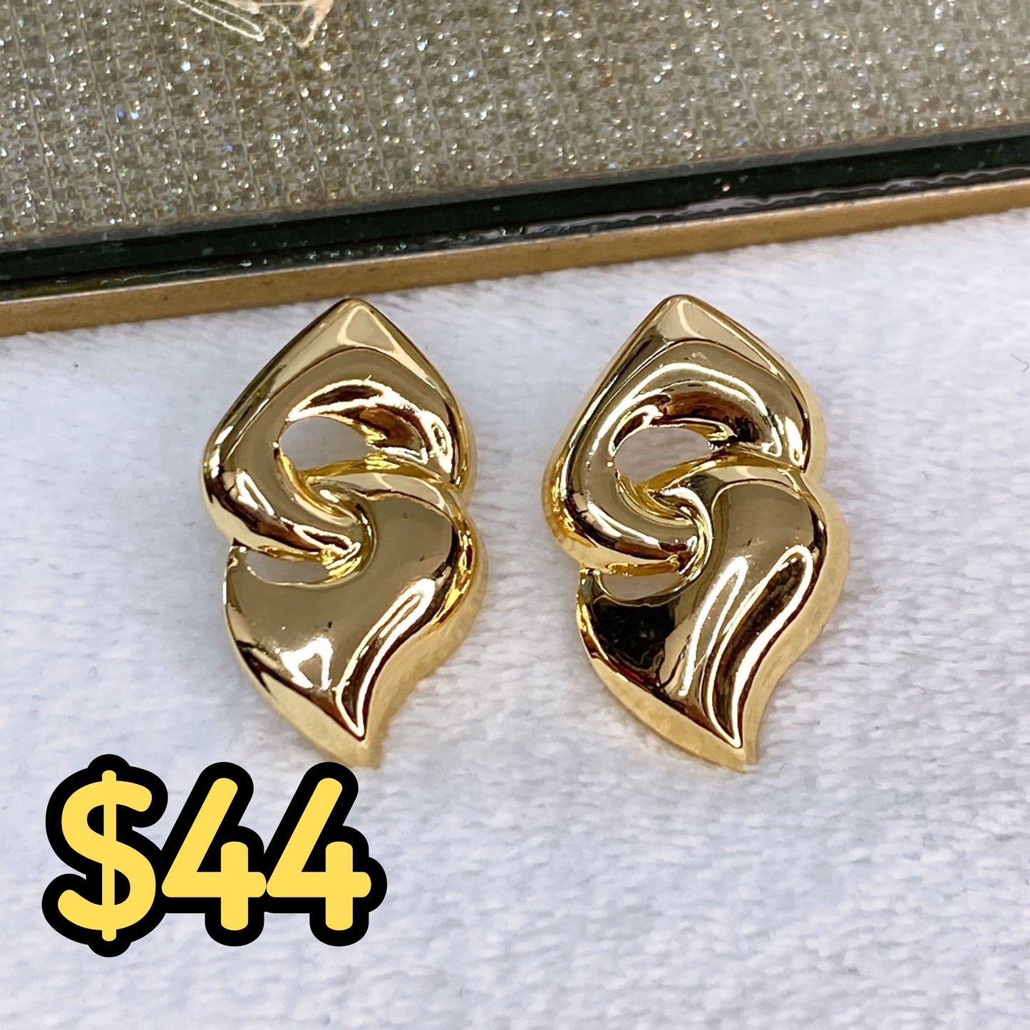 Arete de Chapa de Oro COA2042-1
