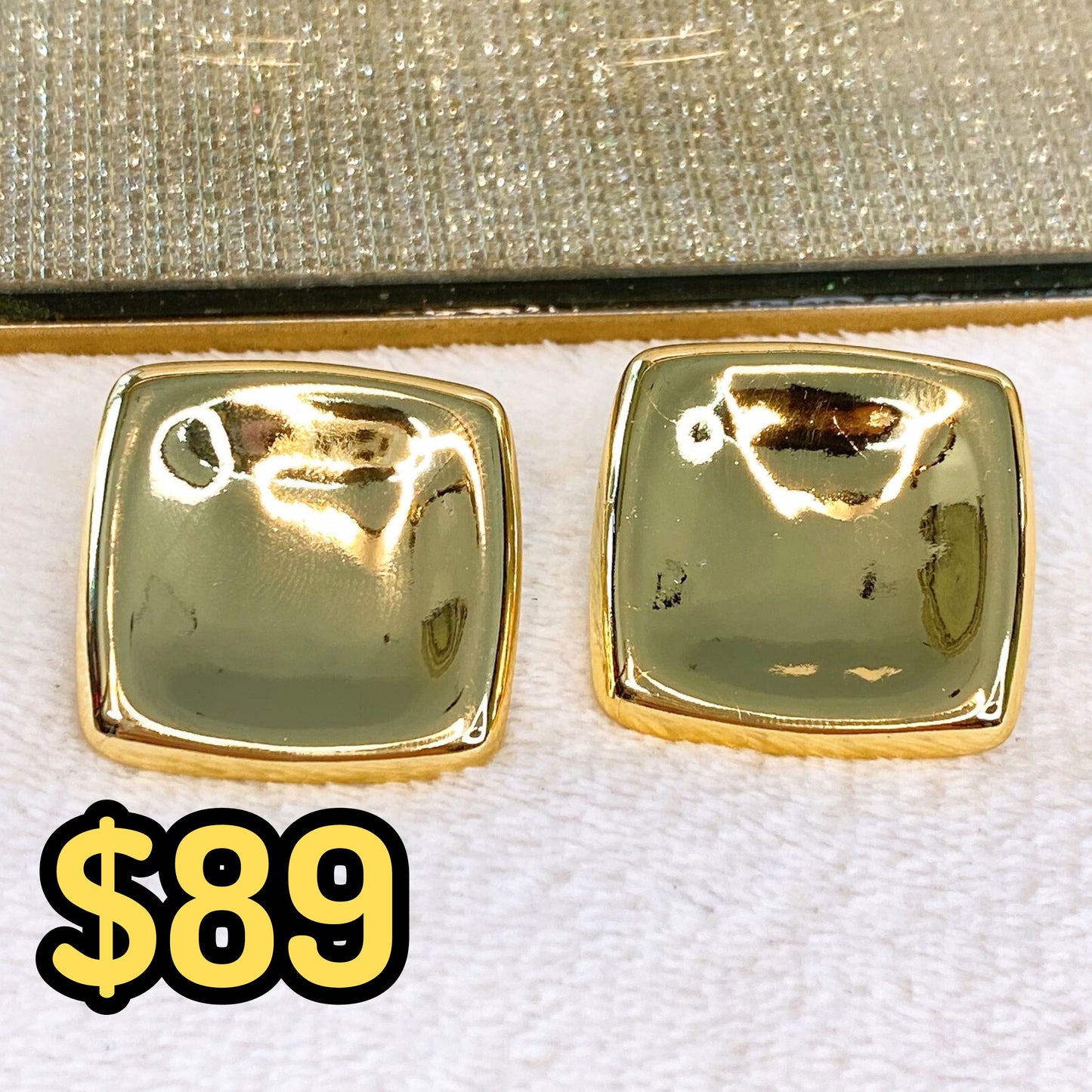Arete de Chapa de Oro COA2052-1