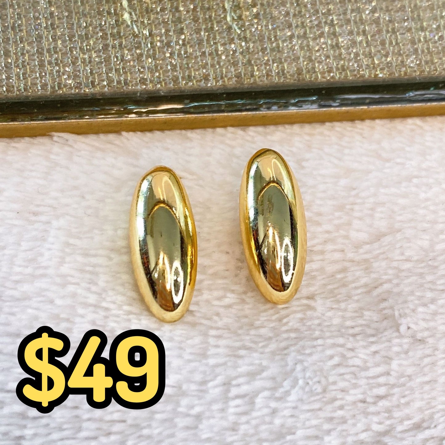 Arete de Chapa de Oro COA2062-1