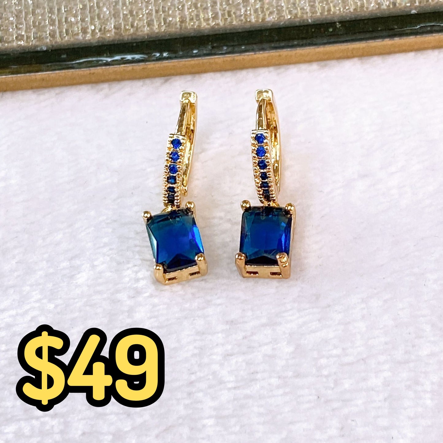 Arete de Chapa de Oro COA2494-6