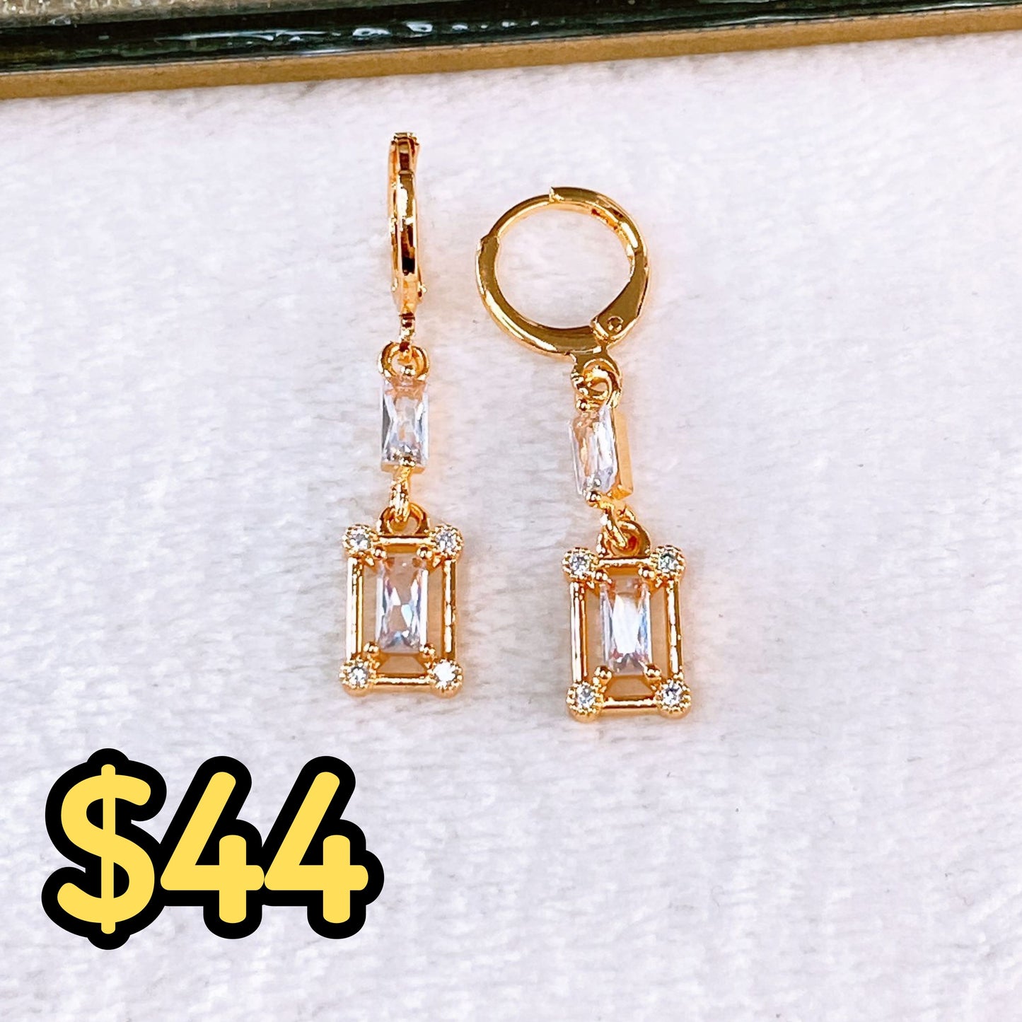 Arete de Chapa de Oro COA2501-2