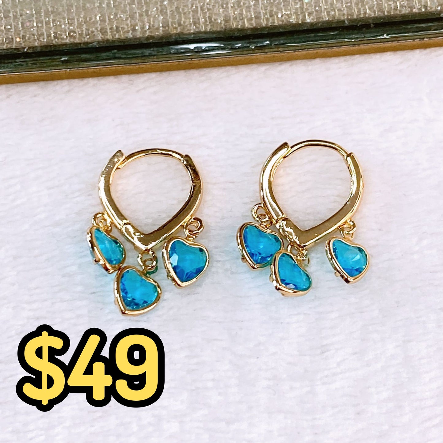 Arete de Chapa de Oro COA2548-2