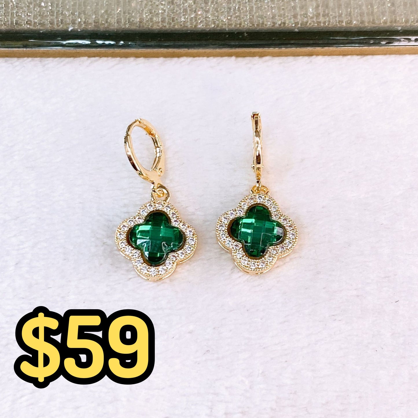 Arete de Chapa de Oro COA2617-3