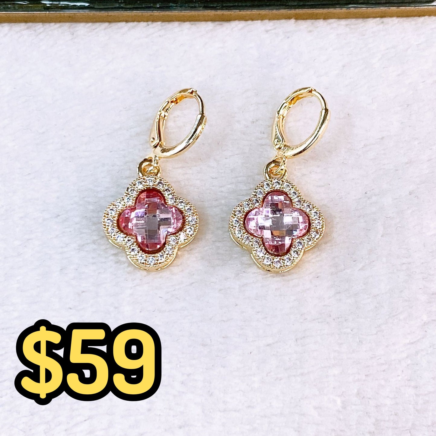 Arete de Chapa de Oro COA2617-1
