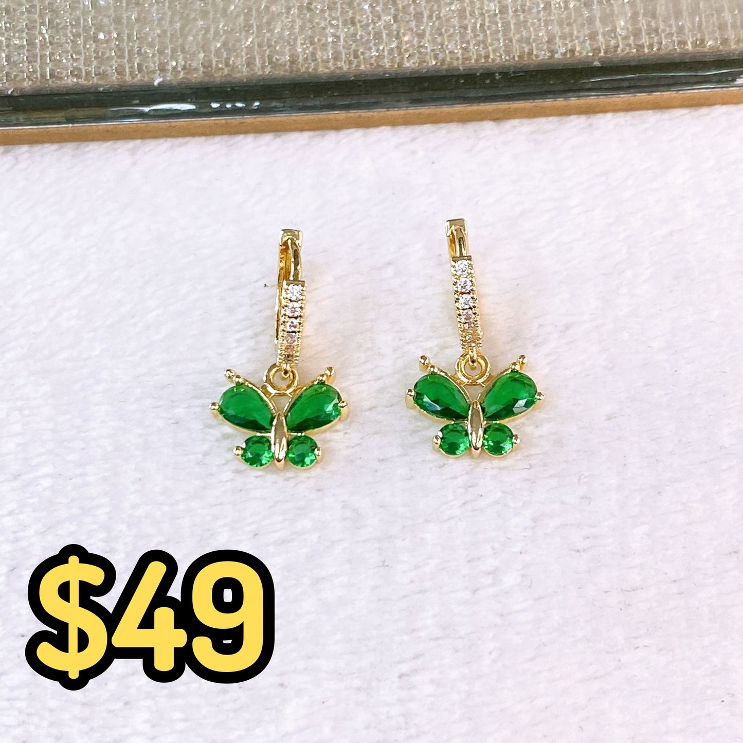 Arete de Chapa de Oro COA2619-3